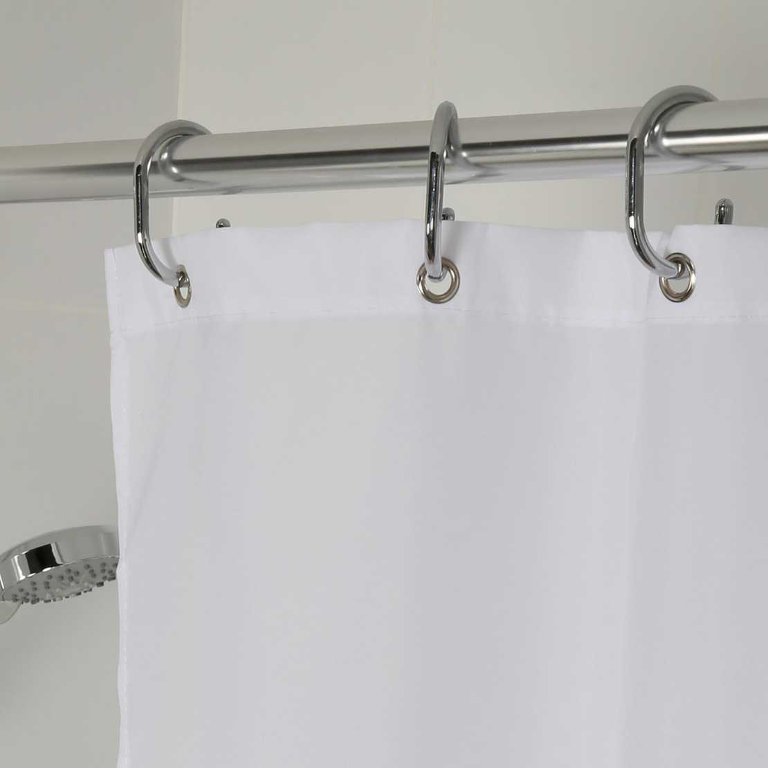 Croydex High Performance White Shower Curtain 2000 x 1800mm