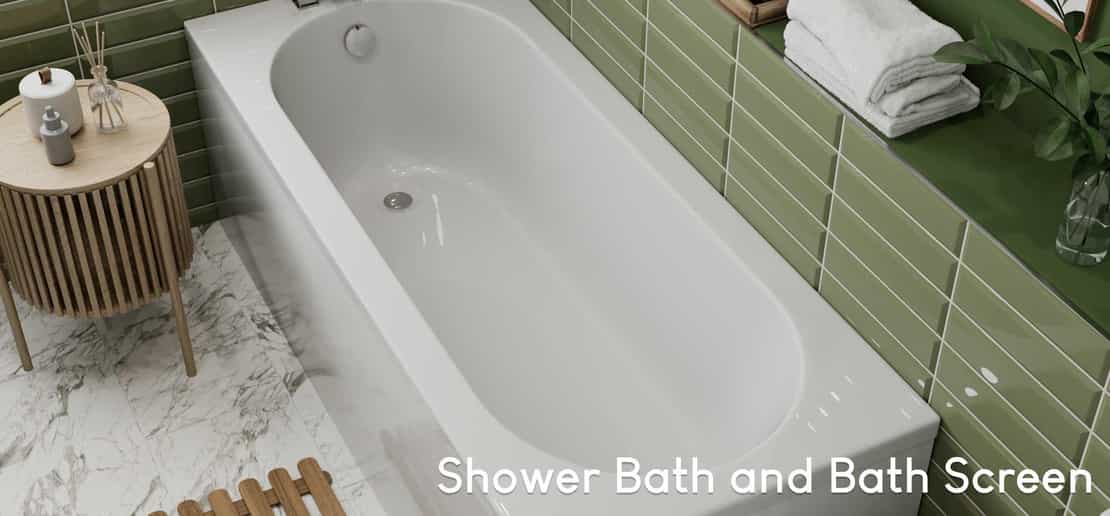 Affine Royan Black Bathroom Suite with Single Ended Shower Bath 1600 ...
