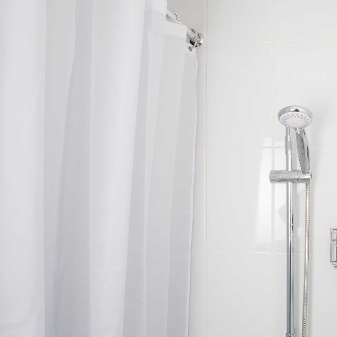 Croydex High Performance White Shower Curtain 2000 x 1800mm