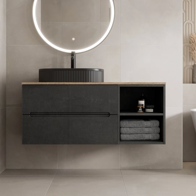 vitusso-fluted-black-oak-wall-hung-bathroom-vanity-unit-with-oval-fluted-basin-black-1200mm