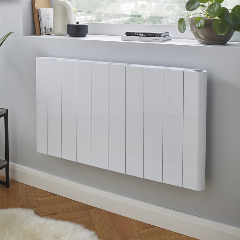 K-Rad Capri 500 x 544mm 1000W Electric Radiator, White - CAP500544W