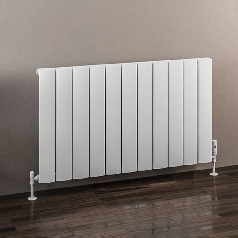 Solaro Single Panel 600 x 1040mm Horizontal Designer Aluminium Radiator ...