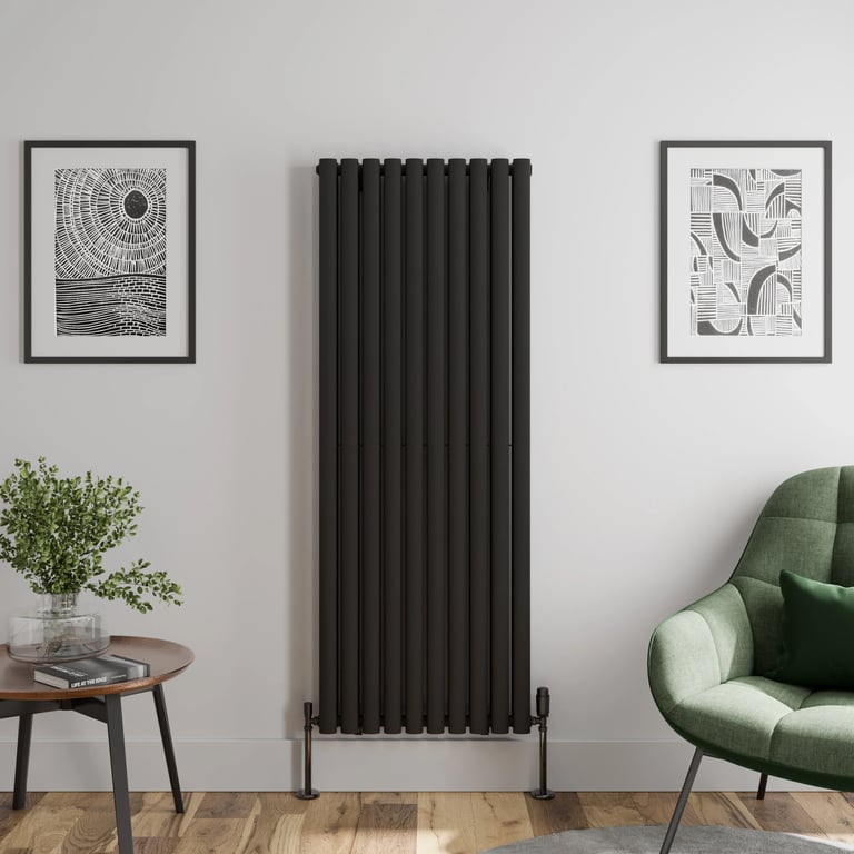 DuraTherm Vertical Oval Tube Double Panel Designer Radiator - 1600 x ...