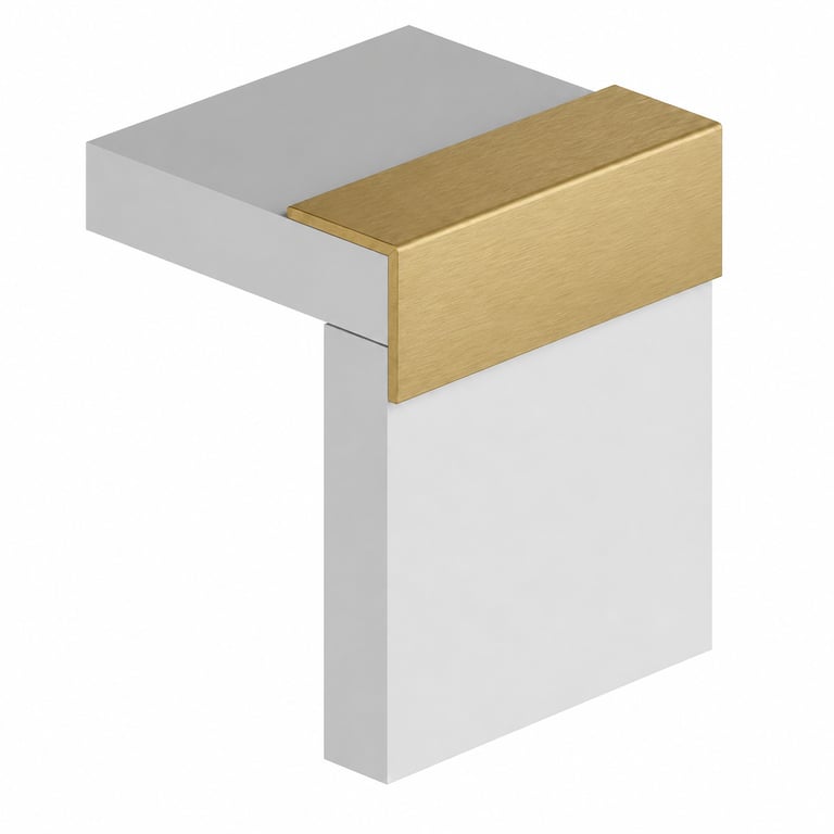 Multipanel Wall Panel Angle Profile Type 102 Brushed Brass 2750mm