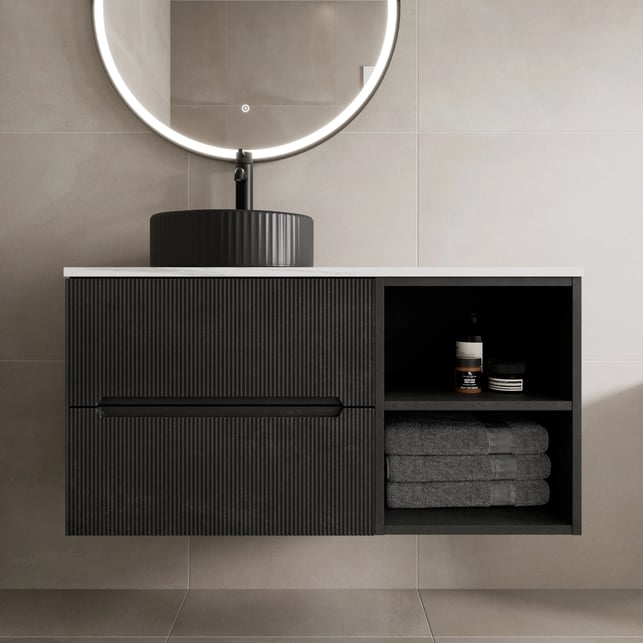 vitusso-fluted-black-white-wall-hung-bathroom-vanity-unit-with-round-fluted-basin-black-1000mm