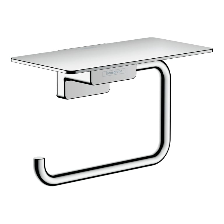 Hansgrohe AddStoris Toilet Roll Holder with Shelf Chrome - 41772000
