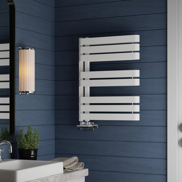 Terma Warp S Towel Radiator Matt White 655 x 500mm