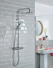 Bristan Buzz2 Bar Mixer Shower with Dual Shower Heads Price Comparisons | Compare The Build