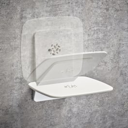 Mira Premium Shower Seat White and Chrome