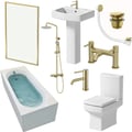 Brushed Brass Bathroom Suite Collection