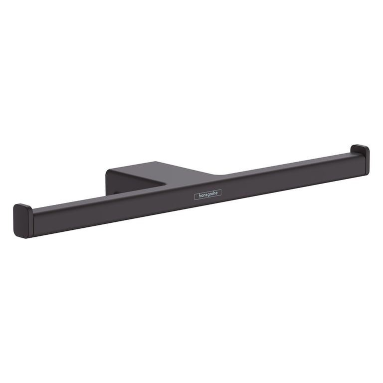 Hansgrohe AddStoris Double Toilet Roll Holder Matt Black - 41748670