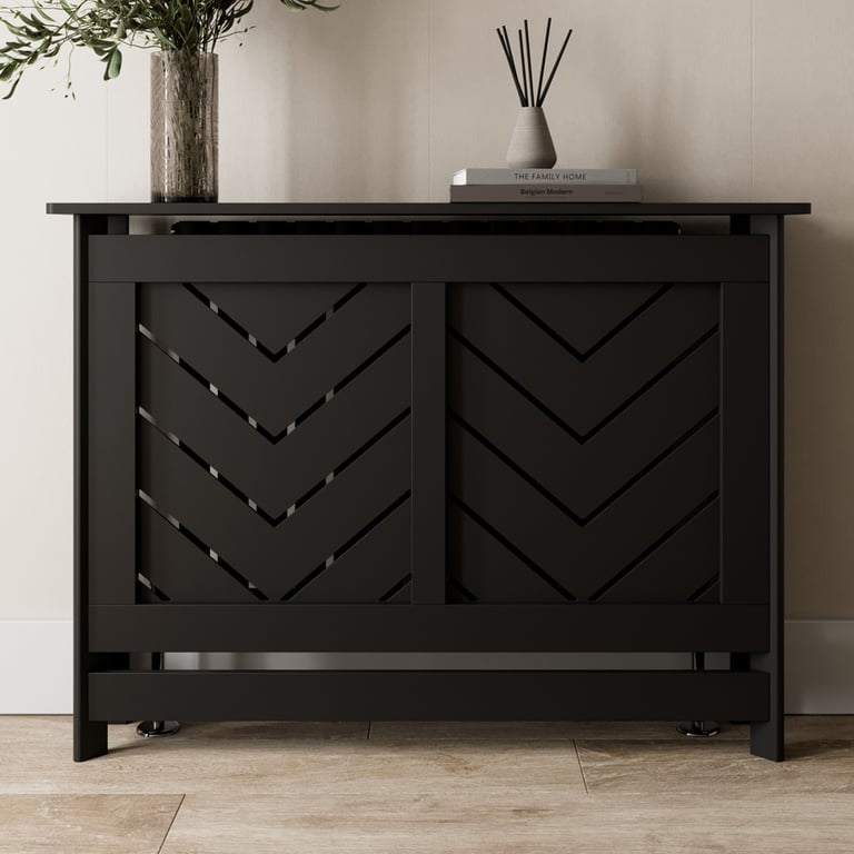 Vale Designs Arrow Black Radiator Cover Medium 1115 x 815mm