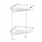 Croydex Rust Free Small Two Tier Corner Basket