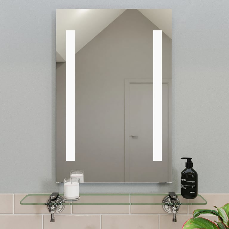 Battery LED Bathroom Mirrors Plumbworld