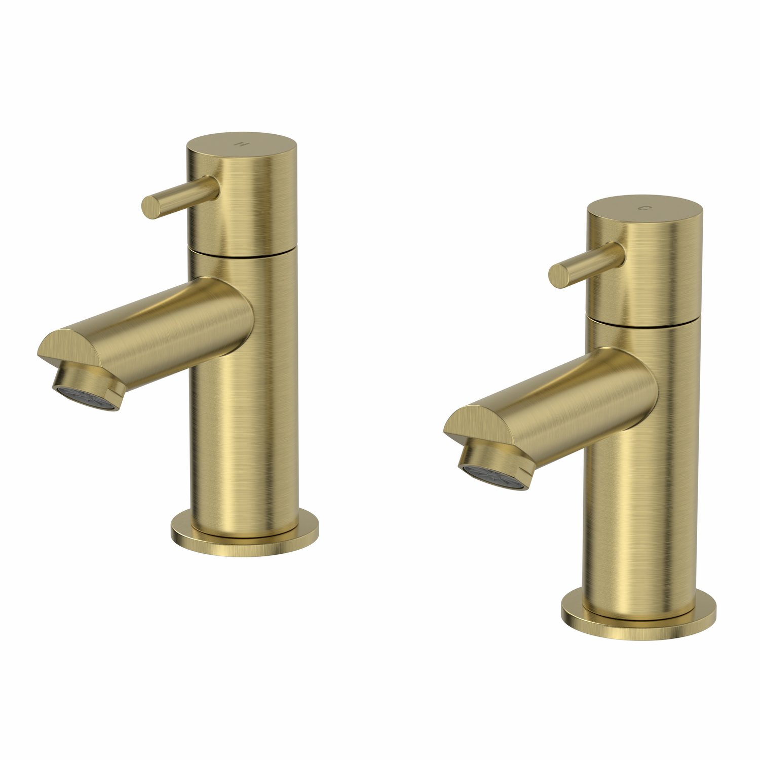 Bath Tap Architeckt Malmo Matt Black Basin Pillar Taps Black Bathroom Taps