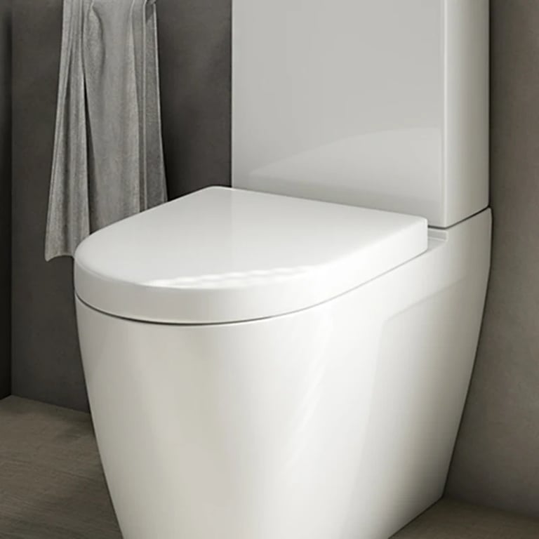 Modern Artis Toilet Soft Close Seat Back To Wall Cistern Furniture Unit Grey