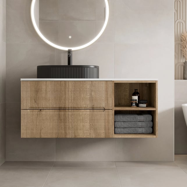 vitusso-fluted-wood-white-wall-hung-bathroom-vanity-unit-with-oval-fluted-basin-black-1200mm