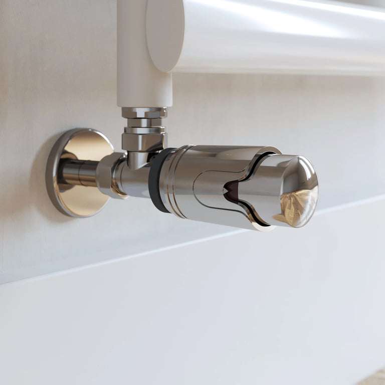 Buy Angled Radiator Valves – Thermostatic & Manual | Plumbworld