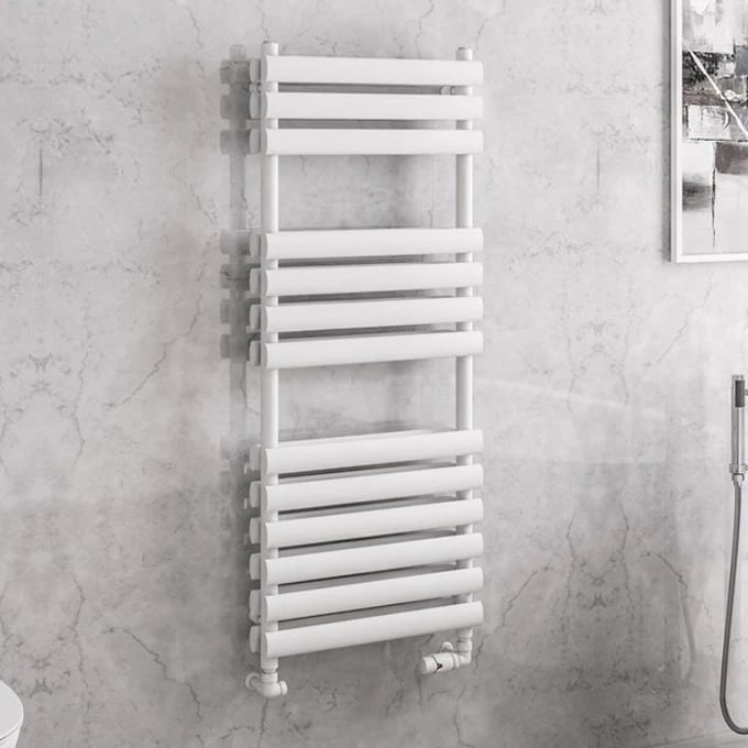 Solaro Tunstall 1200 x 500mm Double Panel Heated Towel Radiator - Matt ...