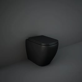 RAK Ceramics Feeling Back To Wall Rimless Toilet with Seat - Black