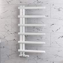 Solaro Marlow E-Style 850 x 600mm Heated Towel Radiator - Matt White Price Comparisons | Compare The Build