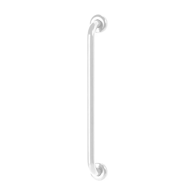 AKW Straight Epoxy Coated Grab Rail - White 300mm