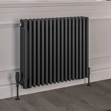 Eastlake Rivassa 600 x 785mm Traditional 4 Column Radiator - Matt Anthracite Price Comparisons | Compare The Build