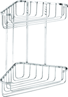 Croydex Rust Free Large Two Tier Corner Basket