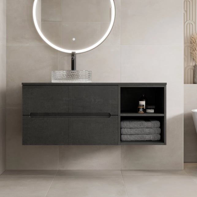 vitusso-fluted-black-wall-hung-bathroom-vanity-unit-with-round-glass-basin-1200mm
