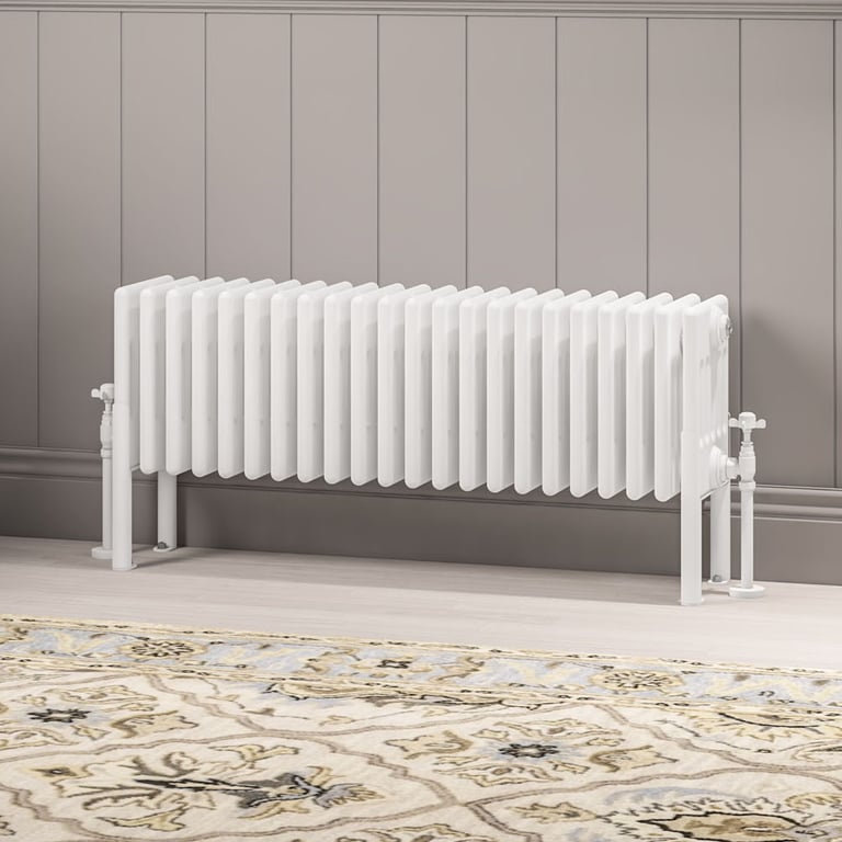 Eastlake Imperia 300 x 1010mm Traditional 6 Column Radiator White
