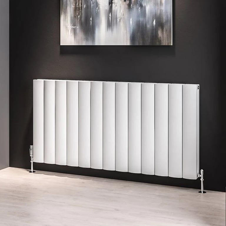 Solaro Guardia 600 x 1230mm Horizontal Designer Aluminium Radiator Matt ...