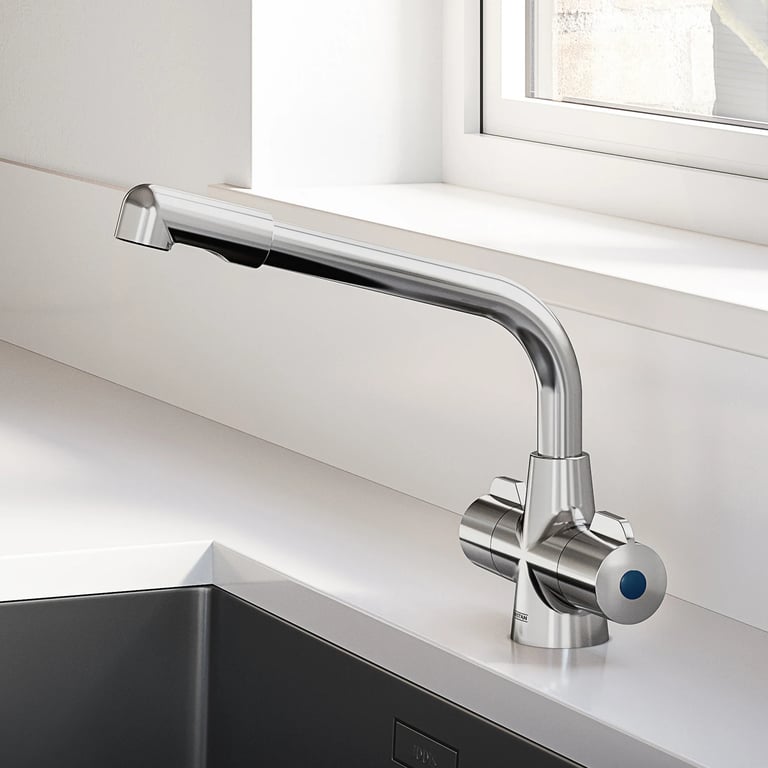 Bristan Lemon Easyfit Sink Mixer - Chrome (LMN EFSNK C - View #9