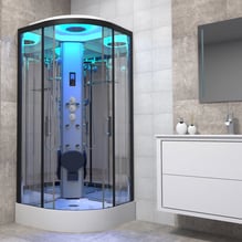 Insignia Premium Shower Cabin 800mm - Black Frame Price Comparisons | Compare The Build