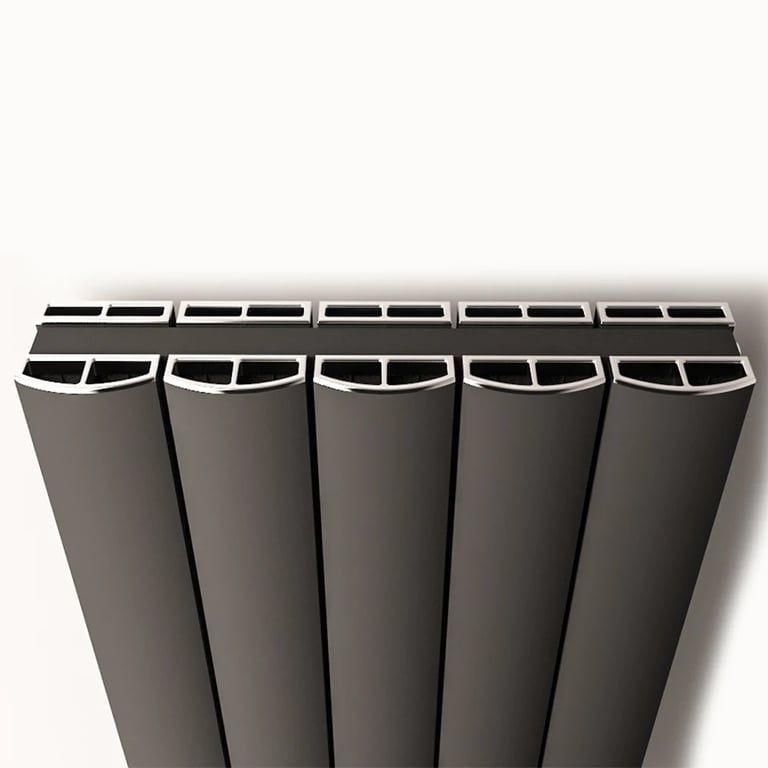 Solaro Aluminium Radiator Cover Cap Set 1230mm Chrome