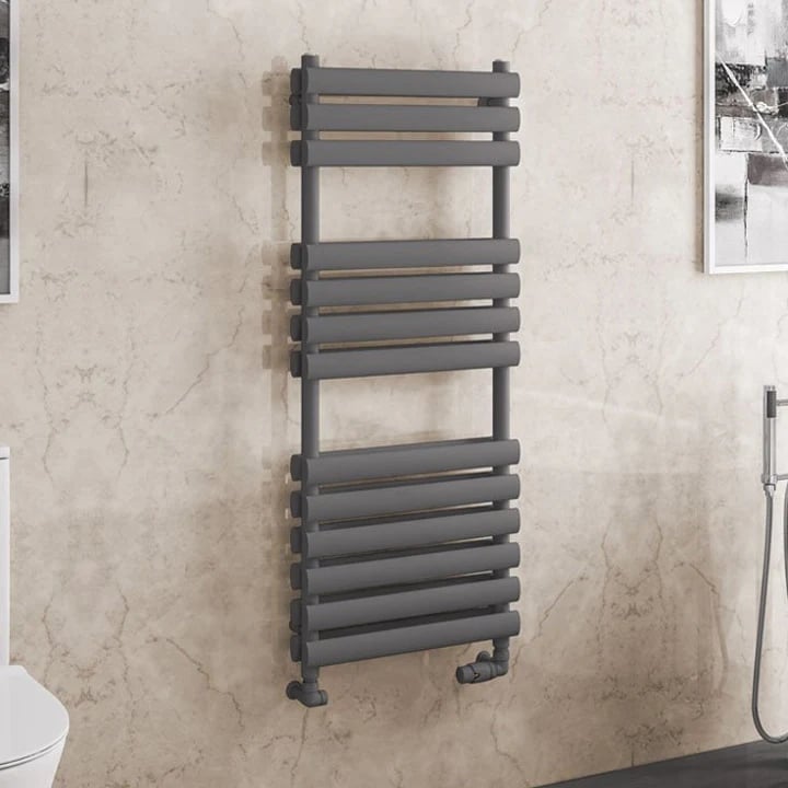 Solaro Tunstall 1200 x 500mm Double Panel Heated Towel Radiator - Matt ...