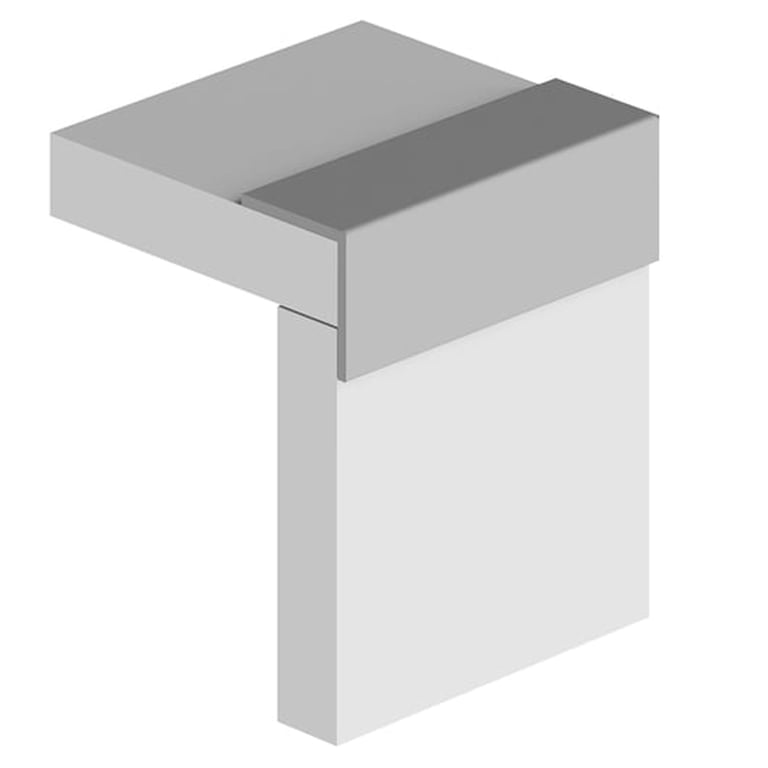 Multipanel Wall Panel Angle Profile Type 102 Satin Silver