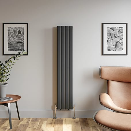 DuraTherm Vert Double Flat Panel Designer Radiator 1600x300 Anth