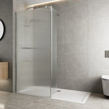 Diamond Fluted Wet Room Shower Screen 700mm & Hinged Return Panel - 8mm Price Comparisons | Compare The Build