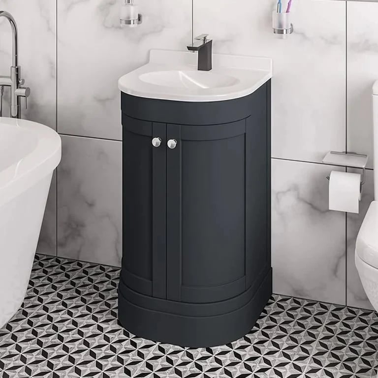 Eastlake Hardwick Anthracite Bathroom Furniture Price Comparisons | Compare The Build
