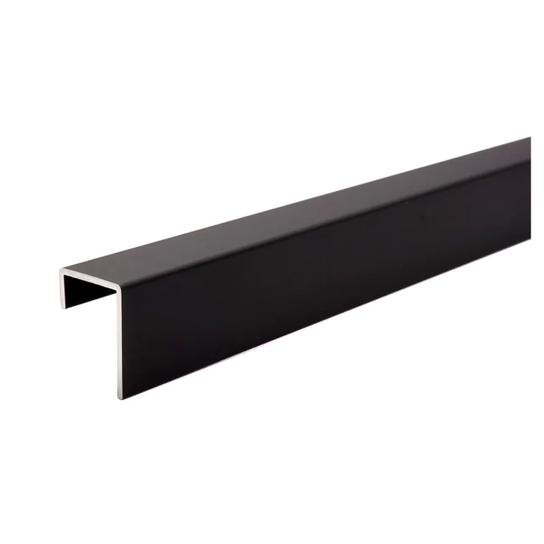Multipanel Wall Panel End Cap Profile Type C Matt Black 2750mm