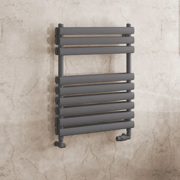Solaro Tunstall 800 x 600mm Double Panel Heated Towel Radiator - Matt ...