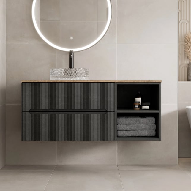 vitusso-fluted-black-oak-wall-hung-bathroom-vanity-unit-with-round-glass-basin-1200mm