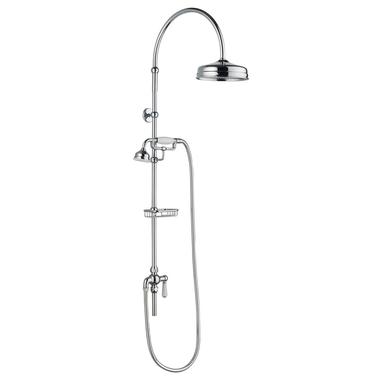 Hudson Reed Traditional Dual Head Shower Riser Rail Kit AM319