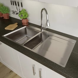 sauber-1.5-bowl-square-inset-stainless-steel-kitchen-sink-with-right-hand-drainer