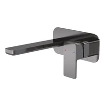 Aquari Quadro Brushed Pewter Wall Mounted Basin Mixer Tap with Plate Price Comparisons | Compare The Build