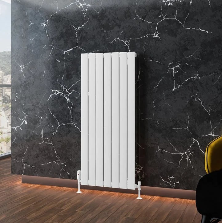 Solaro Single Panel 1200 x 514mm Designer Aluminium Radiator Glo