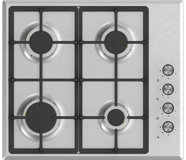 prima-prgh108-60cm-gas-hob-cast-iron-stainless-steel