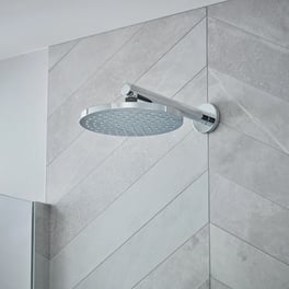 hansgrohe-vernis-blend-ecosmart-wall-round-drencher-shower-head-200mm-chrome-240mm-arm