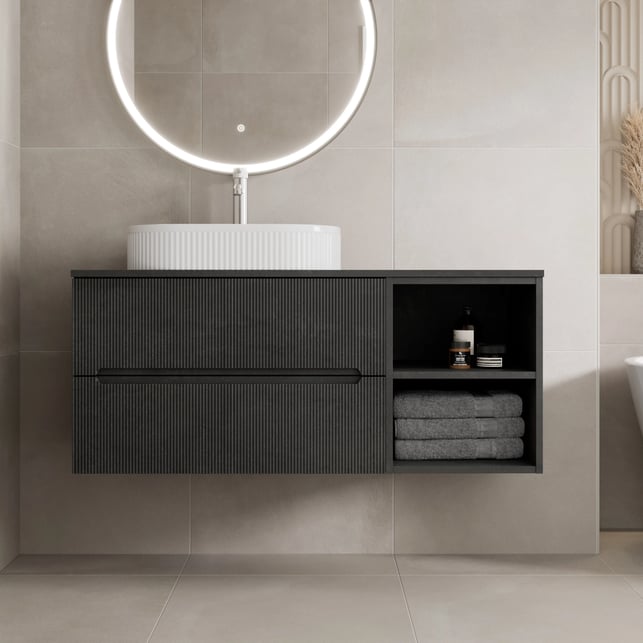 vitusso-fluted-black-wall-hung-bathroom-vanity-unit-with-oval-fluted-basin-white-1200mm