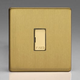 varilight-13a-unswitched-fused-spur-brushed-brass